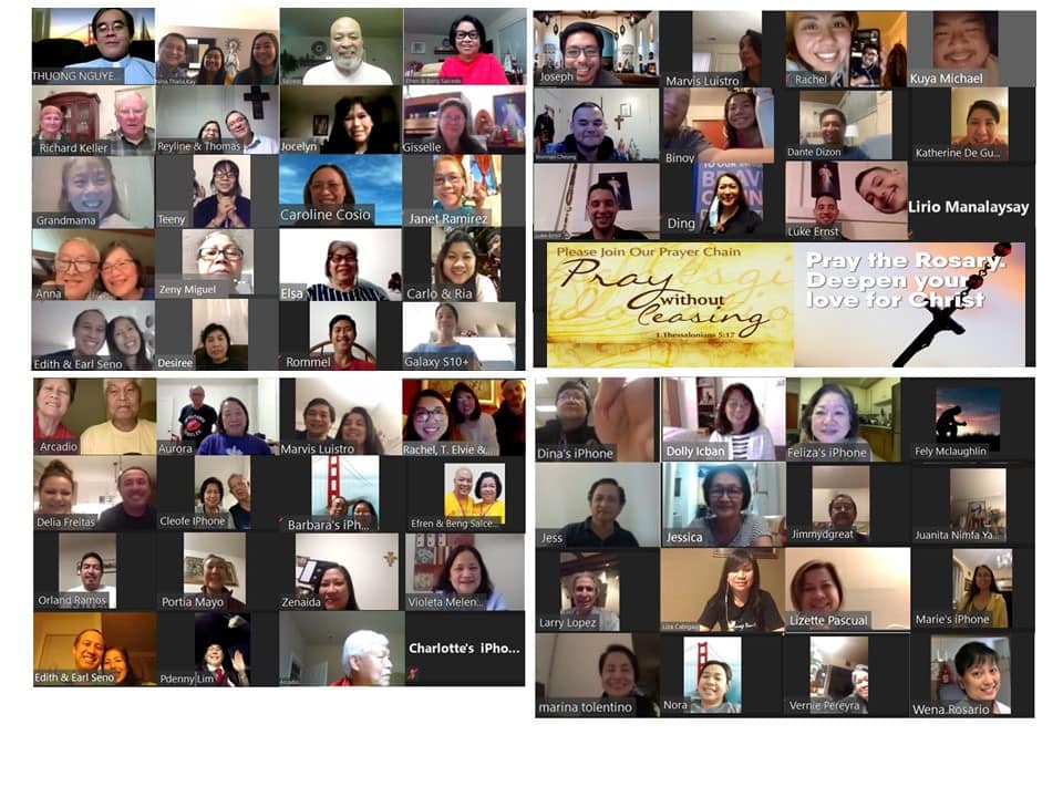 A collage of a group of people