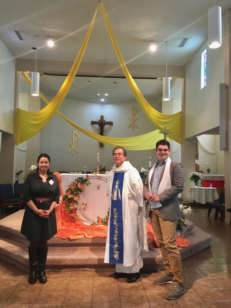 April 13 Karina and Denis are baptized, confirmed and receive communion.